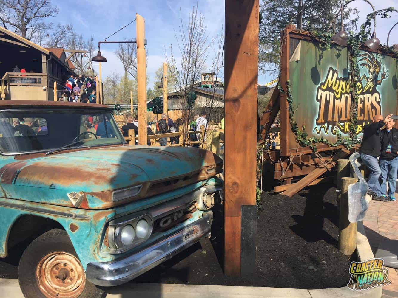 immersive queue line at theme park in the USA