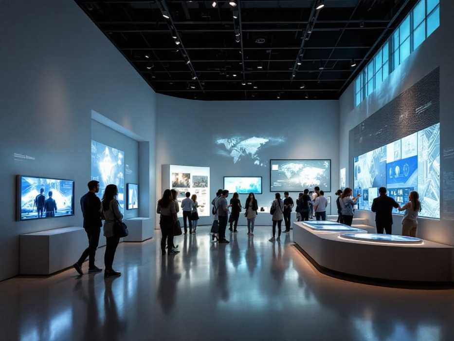 Modern Museum with immersive technology