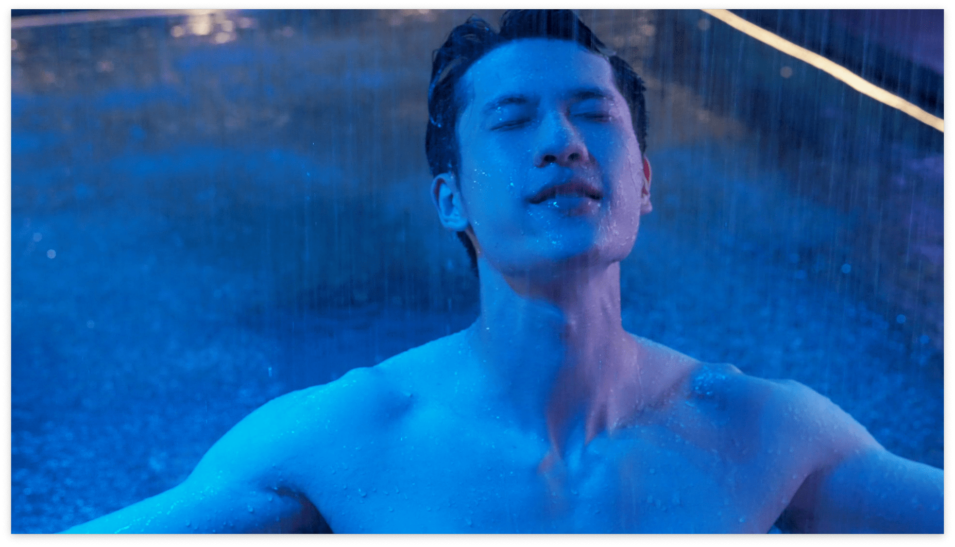 Man in immersive spa experience in Macau